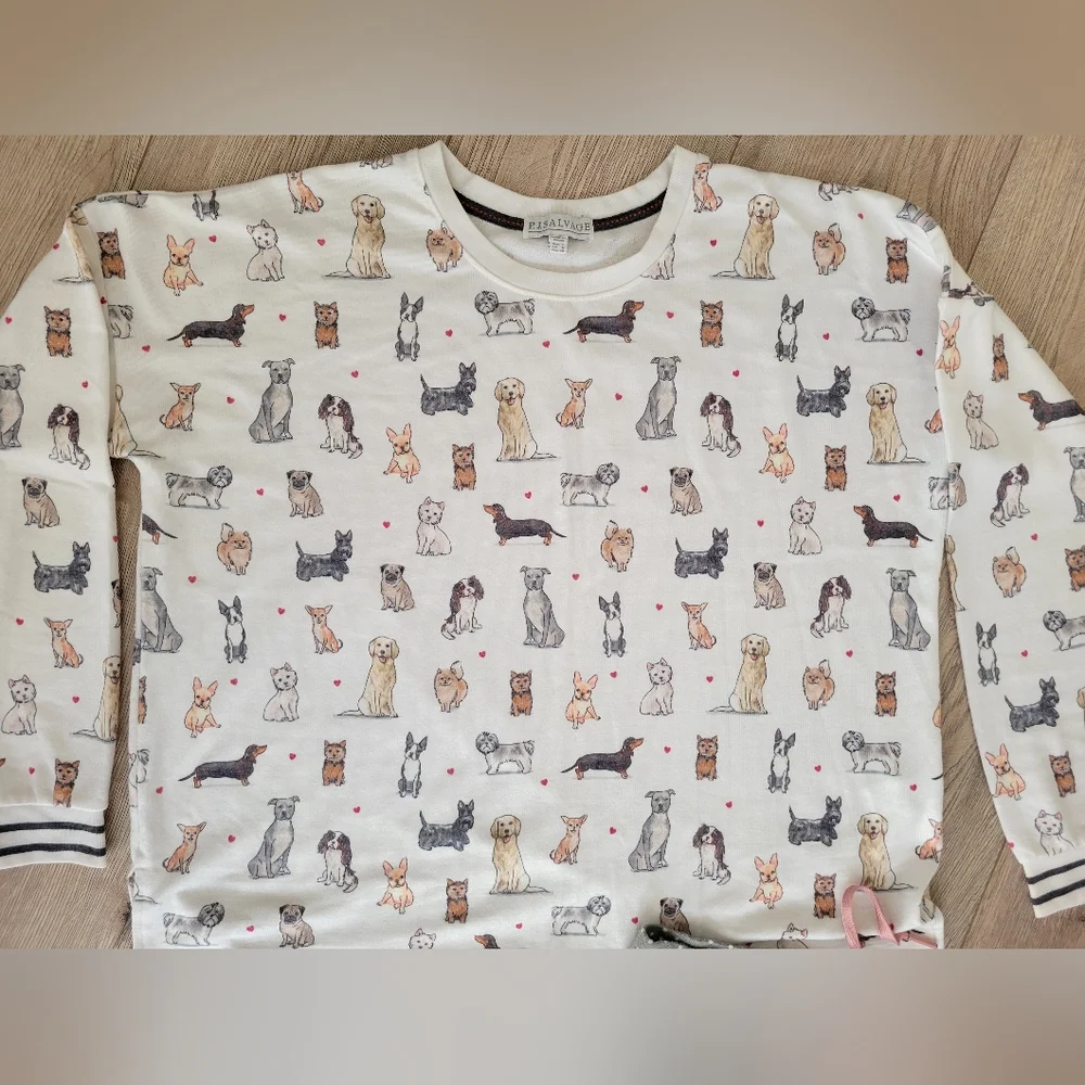 P.J.SALVAGE Pajama Set Size Large - Picture 4 of 11